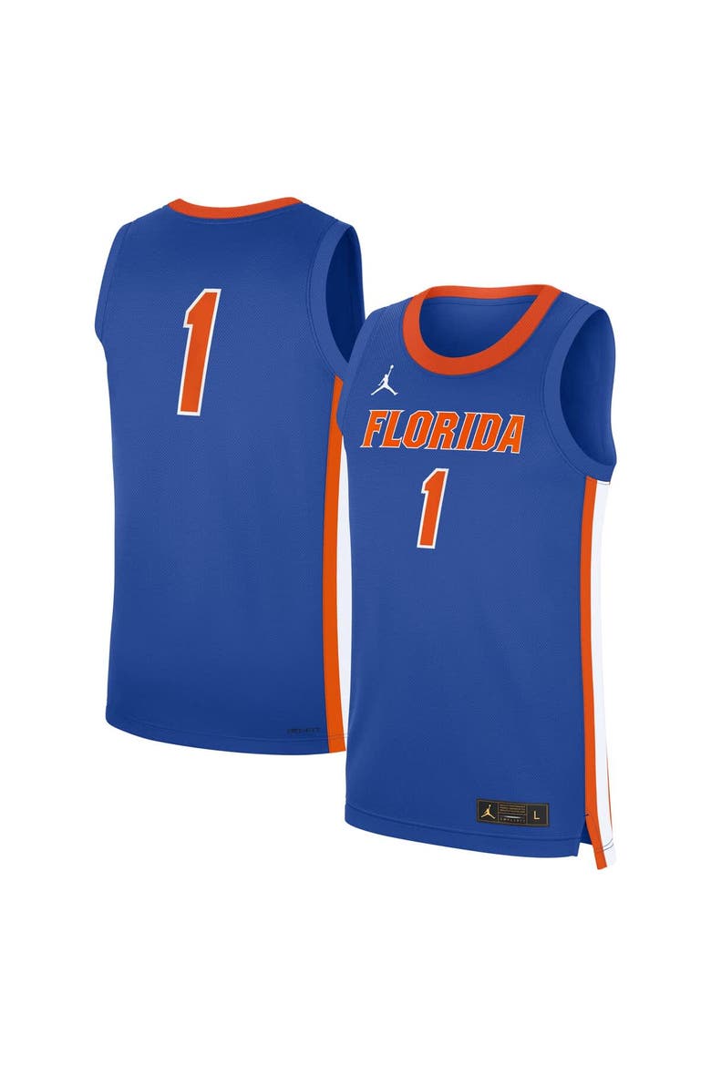 Men's Jordan Brand Royal Florida Gators Road Replica Basketball Jersey, Main, color, Royal