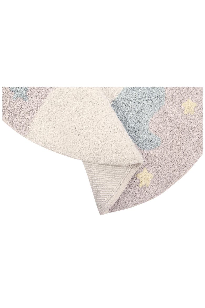Believe in Yourself Washable Cotton Blend Rug, Alternate, color, PEARL GREY