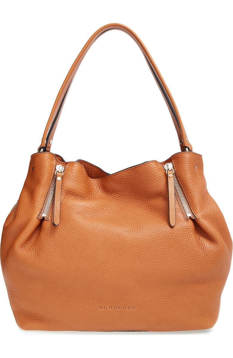Burberry 'Medium Maidstone' Leather Tote, Main, color,