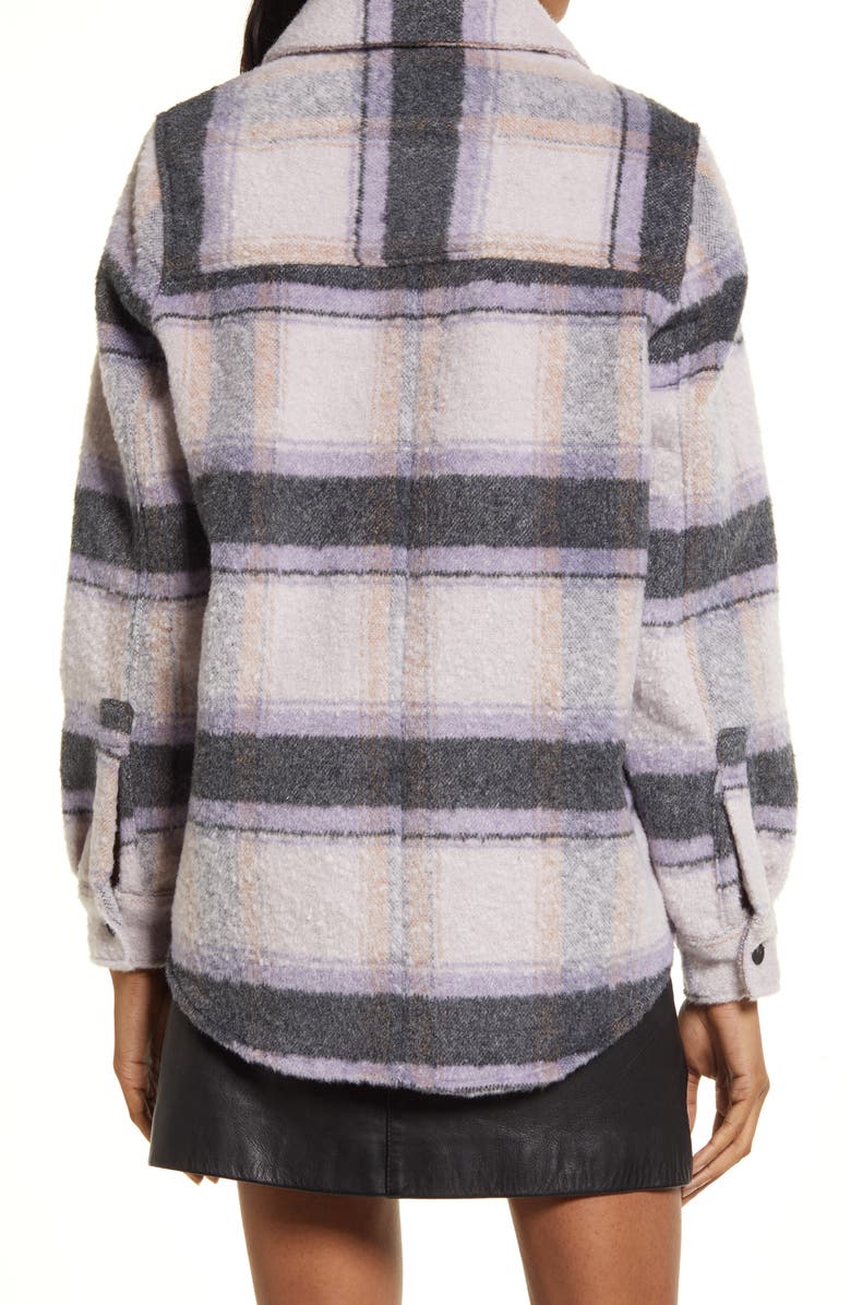 AllSaints Phoebe Plaid Shirt Jacket, Alternate, color,
