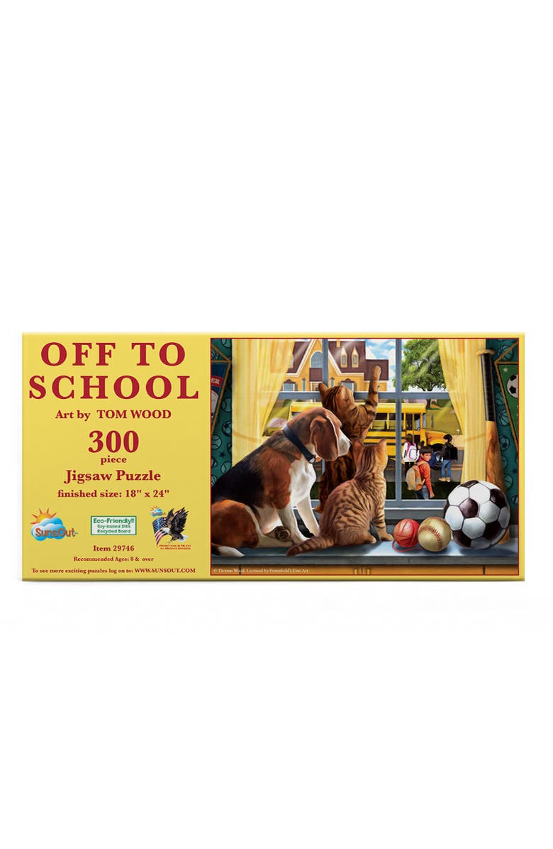 Sunsout Off to School 300 piece Jigsaw Puzzle for Adults, Alternate, color, Multicolor