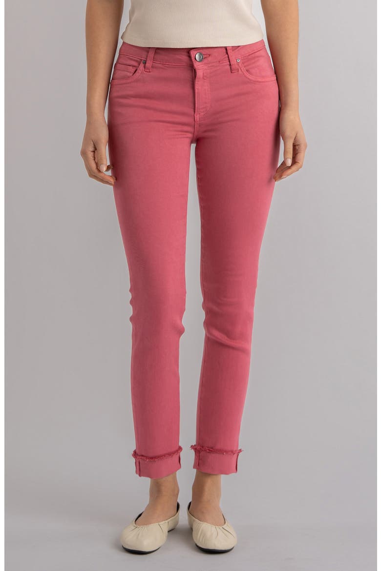 Amy Crop Slim Jeans, Main, color, FLAMINGO