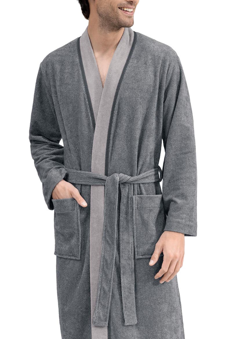 Franco Men's Bathrobe, Alternate, color, Grey