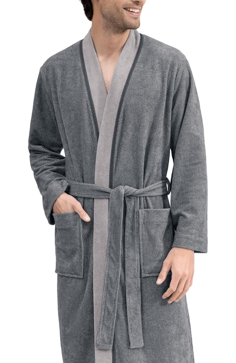 Togas Franco Men's Bathrobe, Alternate, color, Grey