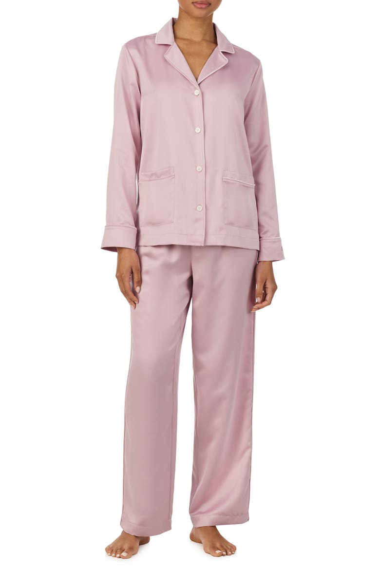 Long Sleeve Pajamas, Main, color, MAUVE
