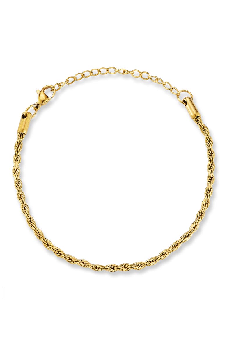 Rope Chain Bracelet, Main, color, GOLD
