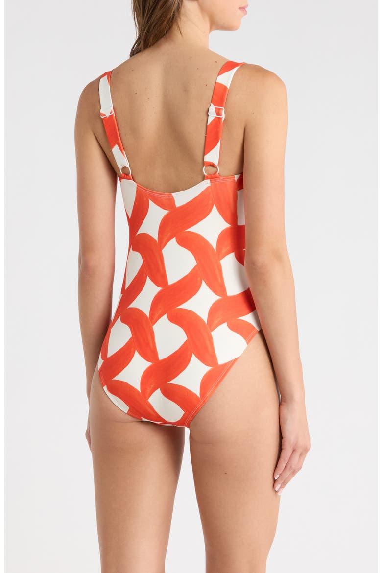 Barrett Underwire One-Piece Swimsuit, Alternate, color, IVORY/ CORAL