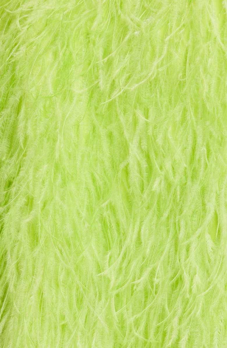 LAPOINTE Ostrich Feather Crop Jacket, Alternate, color, 