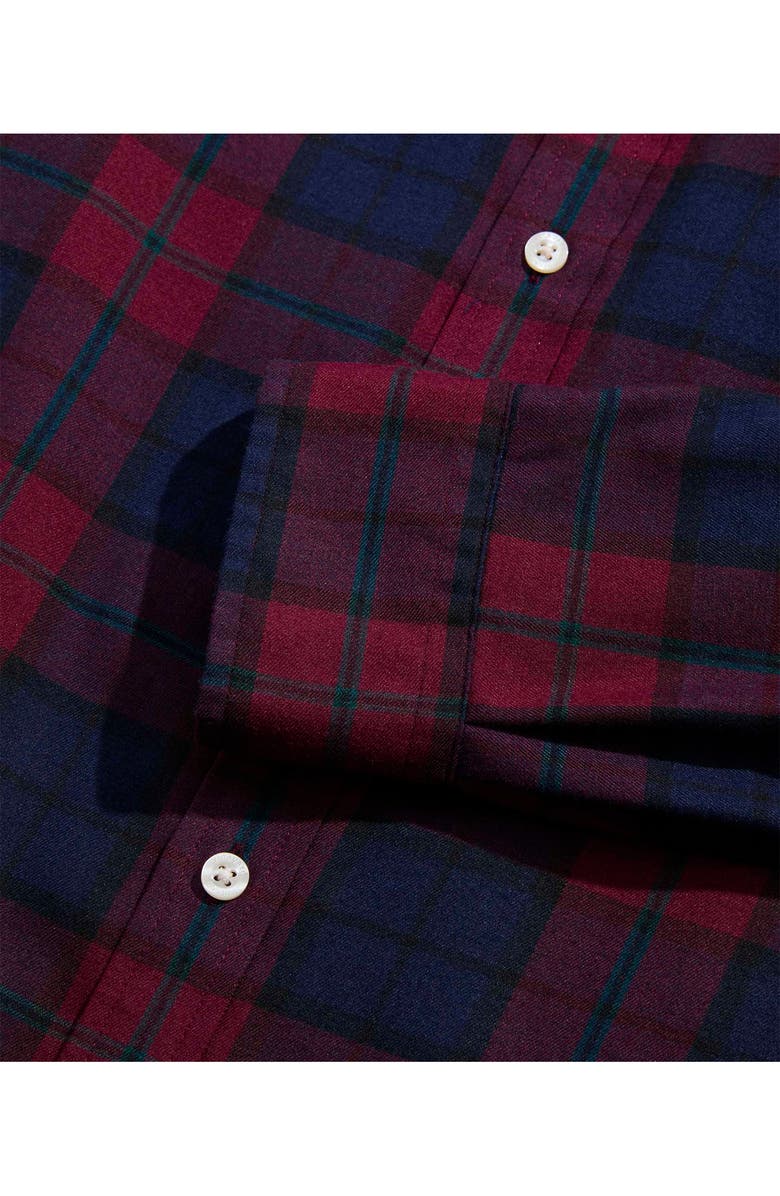 vineyard vines Plaid Brushed Twill Button-Up Shirt, Alternate, color, Crimson Plaid
