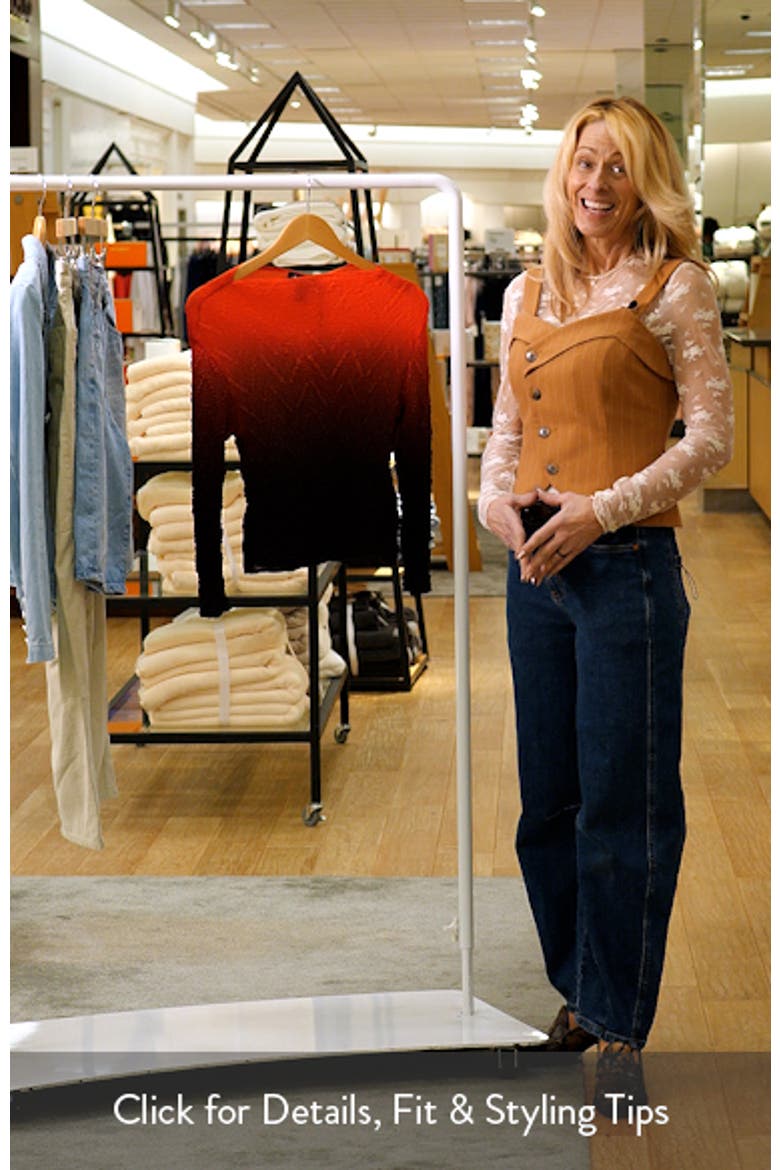 Ombré Texture Knit Top video