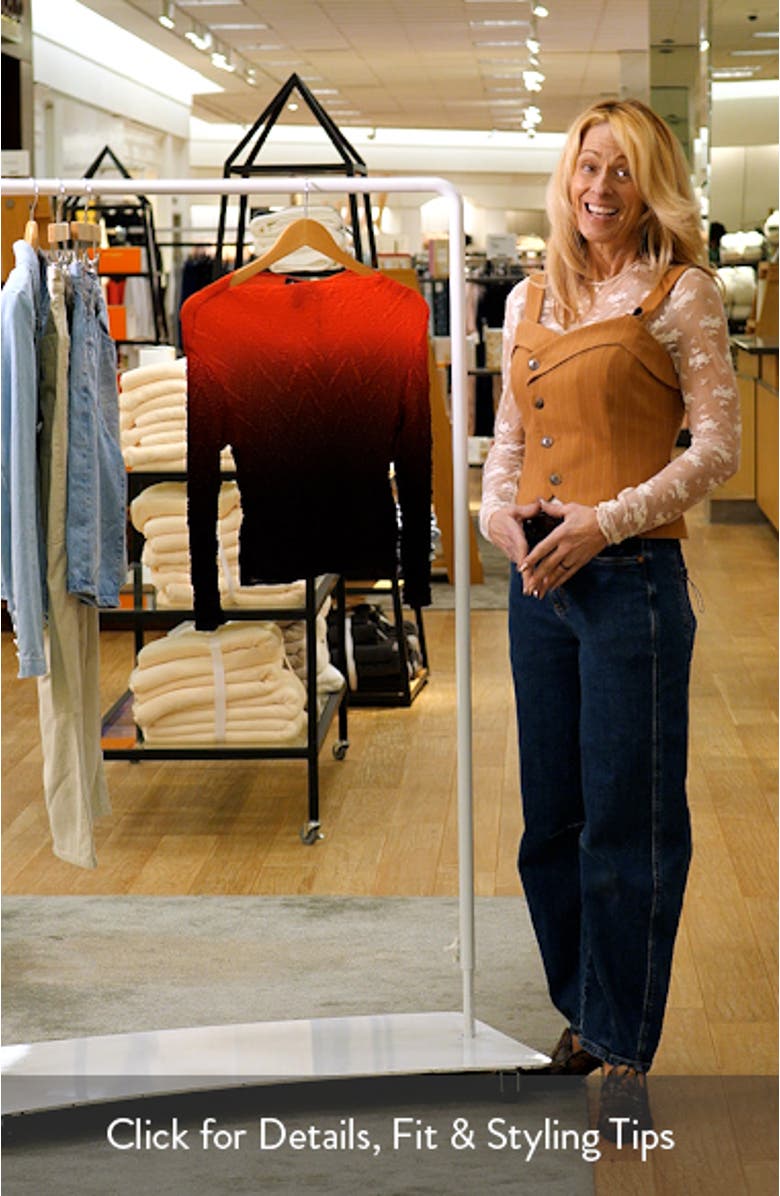 Ombré Texture Knit Top, sales video thumbnail