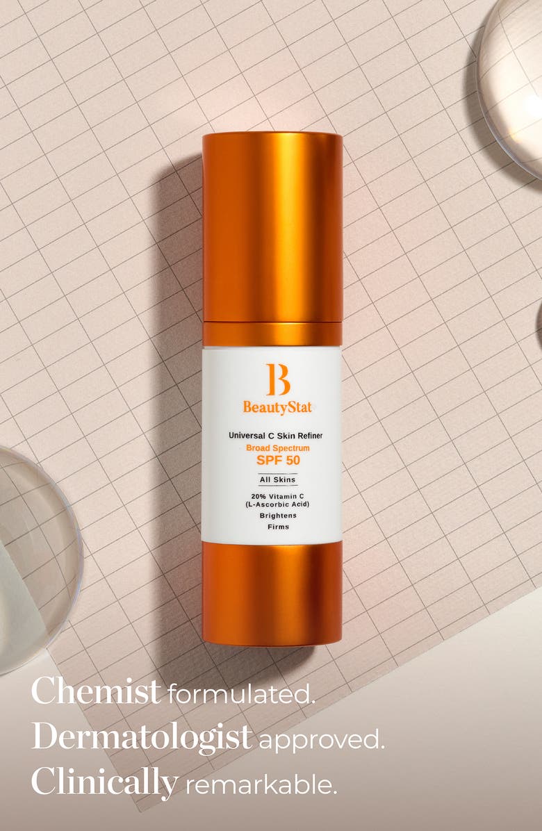 BeautyStat Universal C Skin Refiner Vitamin C Serum + SPF 50 Mineral Sunscreen, Alternate, color, 