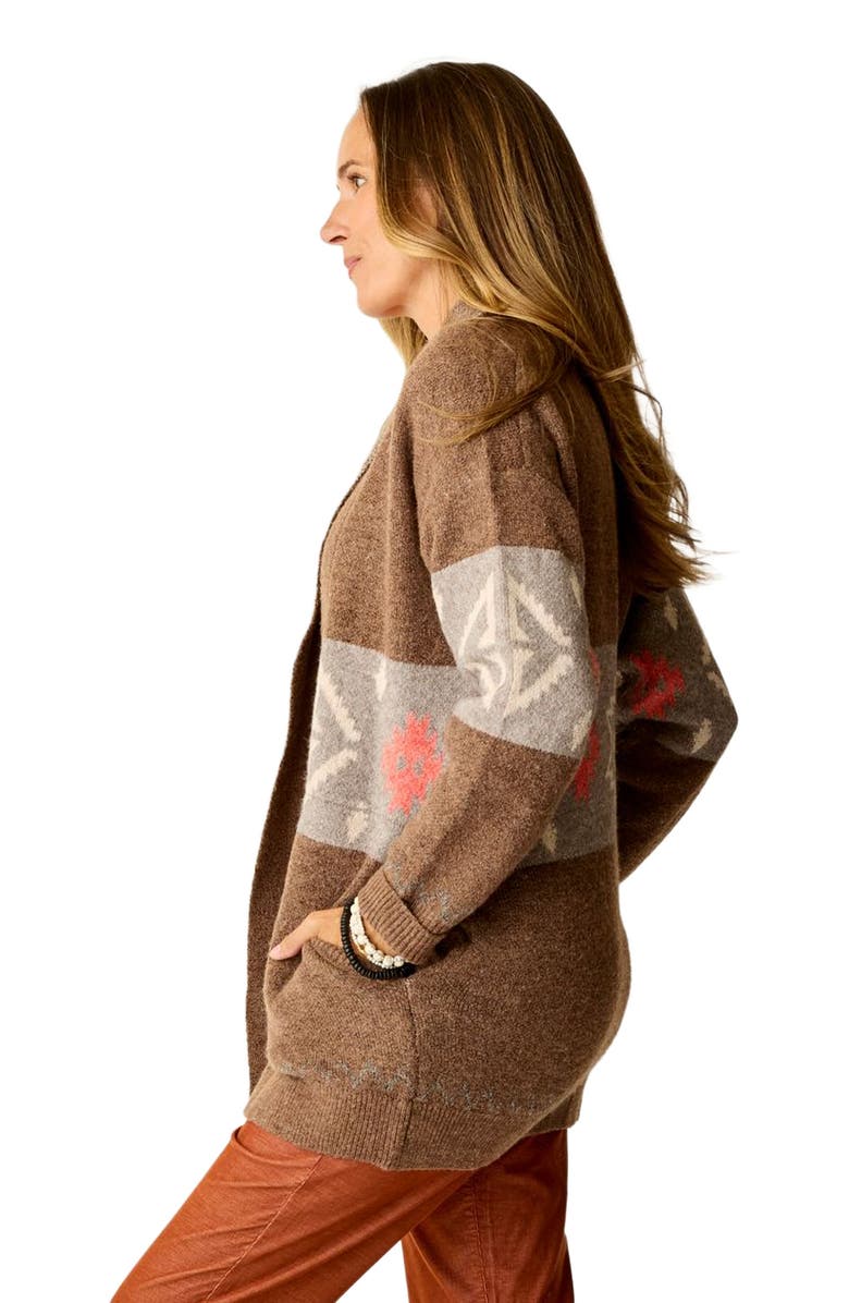 Carve Designs Priya Jacquard Topper, Alternate, color, Sumac Pattern
