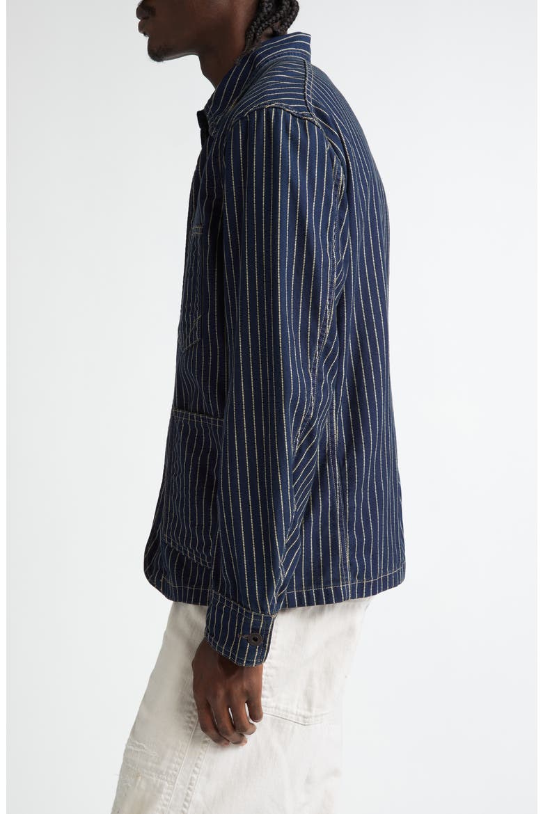 Johnston Stripe Cotton Twill Engineer Coat (Men) | Nordstrom