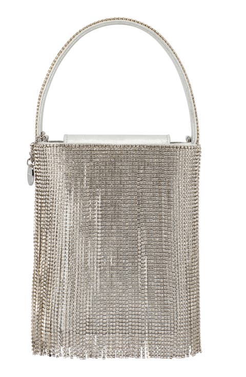 Billie Crystal Fringe Top Handle Bag