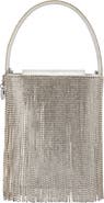 Olga Berg Billie Crystal Fringe Top Handle Bag