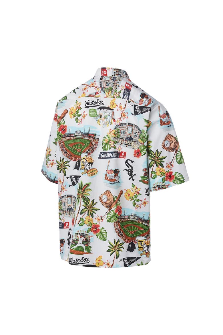 Men's Reyn Spooner White Chicago White Sox Scenic Button-Up Shirt, Alternate, color, White