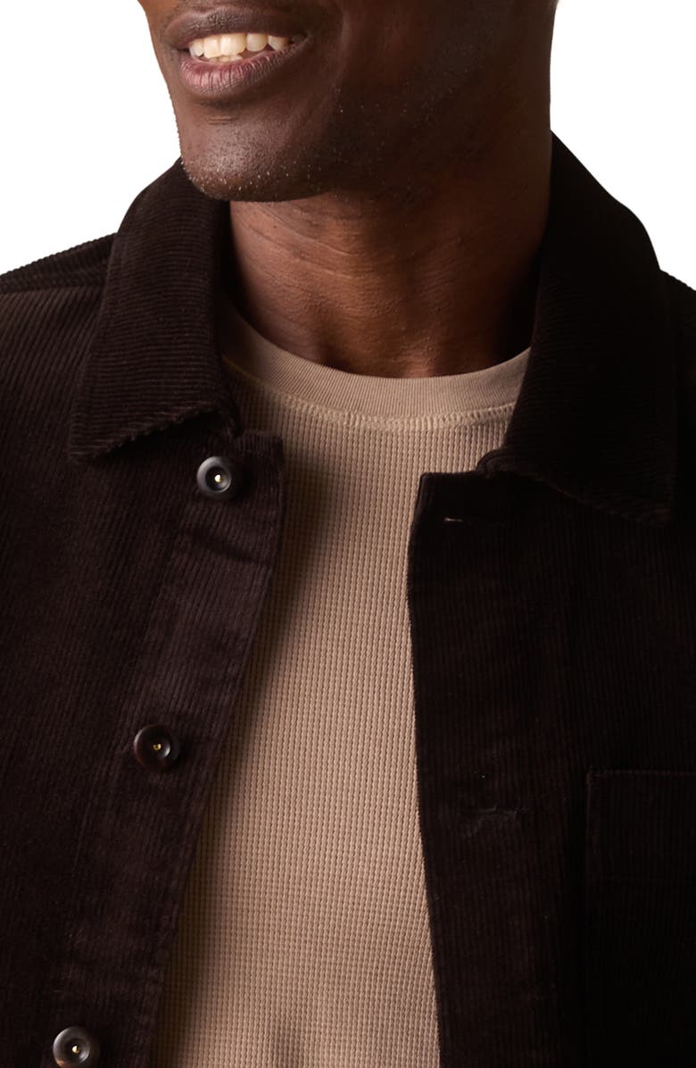 The Normal Brand Corduroy Chore Coat, Alternate, color, Dark Brown