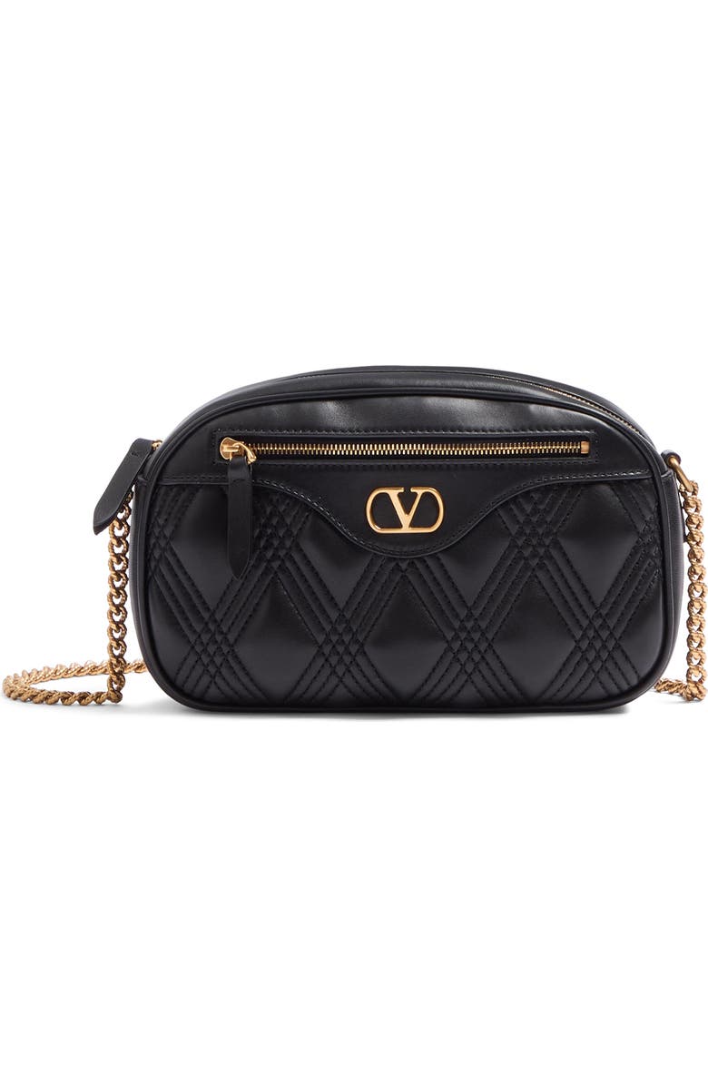 Valentino Garavani Quiltie 67 Quilted Leather Camera Bag, Main, color,