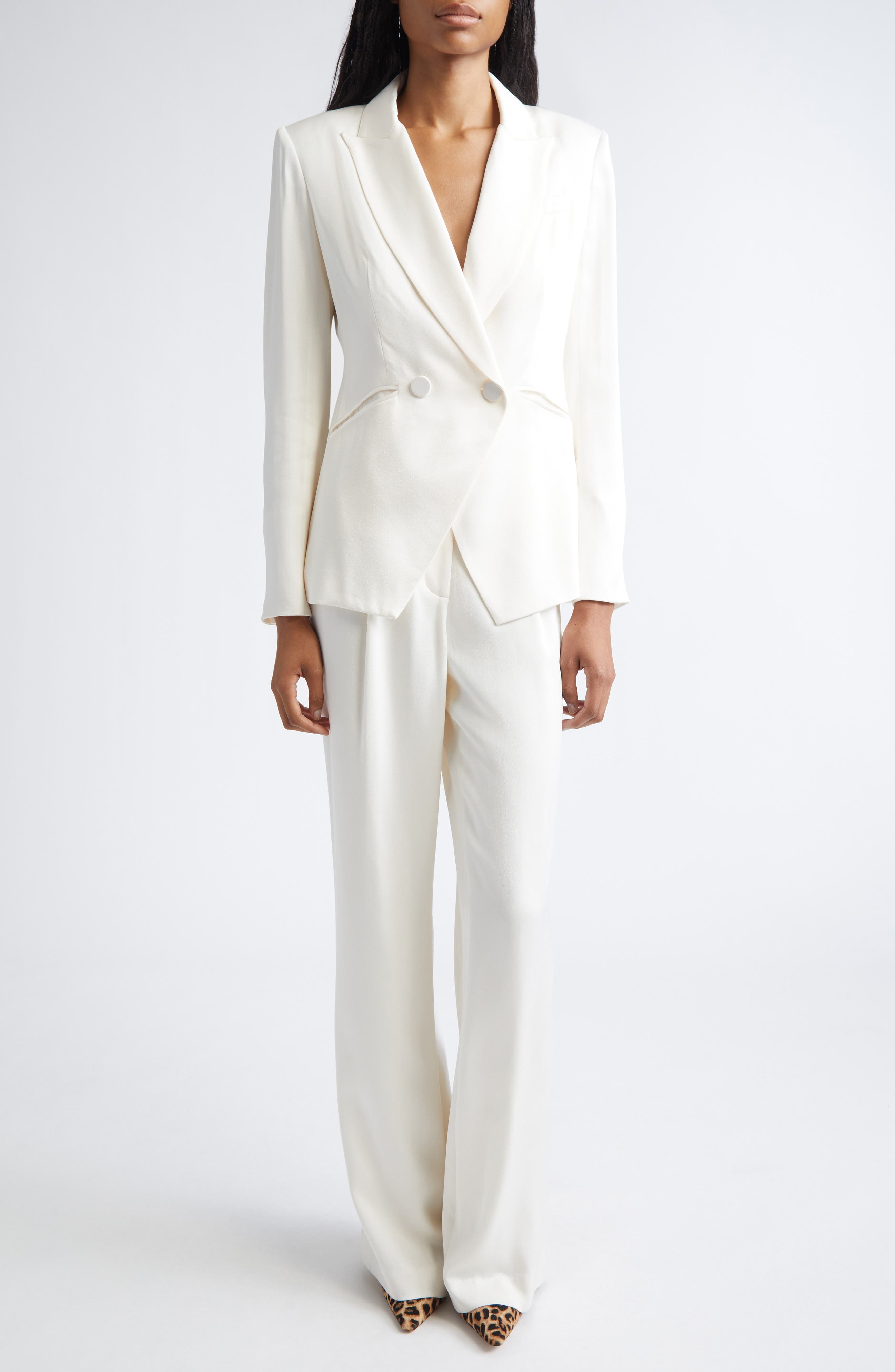 Rickie Crepe Back Satin Dickey Jacket - image 2