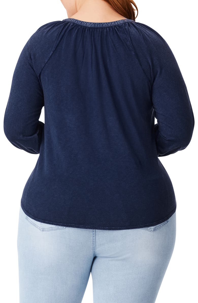 NZT by NIC+ZOE Split Neck Knit Top, Alternate, color, 