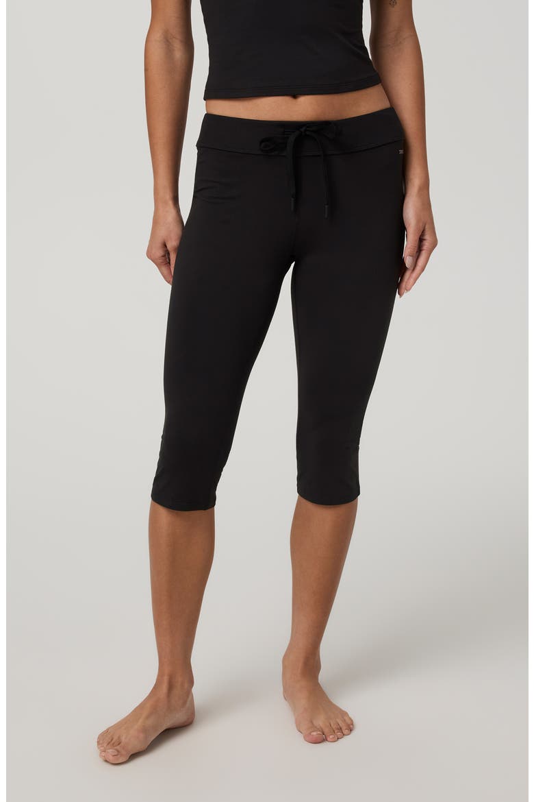Halo Low Rise Performance Crop Pants, Main, color, SOLID BLACK
