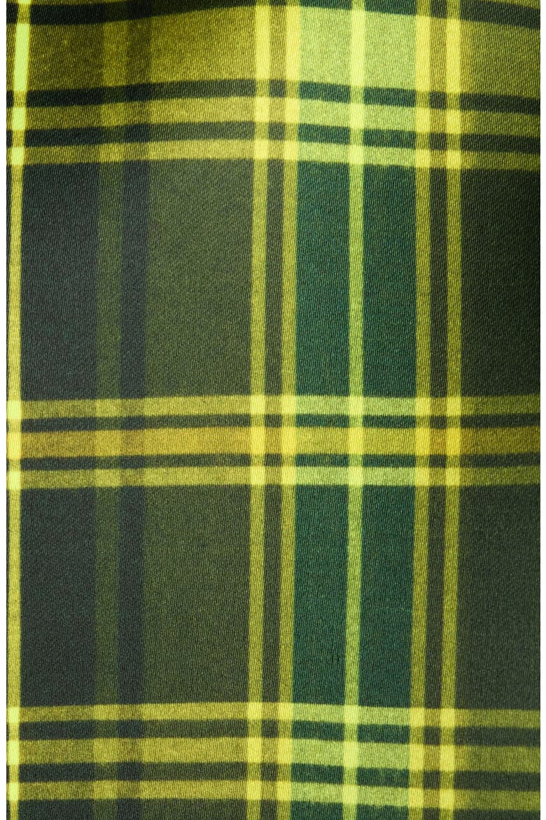 Rain Archive Checked Coat, Alternate, color, NEON YELLOW
