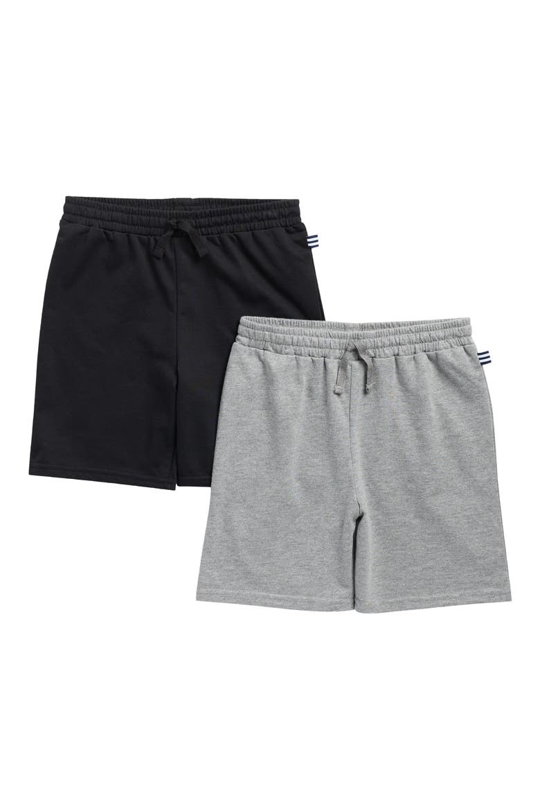 Kids' 2-Pack Shorts, Main, color, BLACK/CHARCOAL