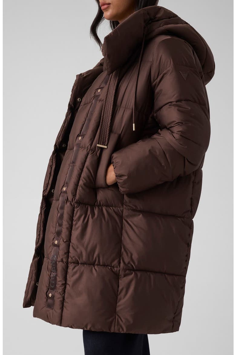 Marika Puffer Coat, Alternate, color, BROWN