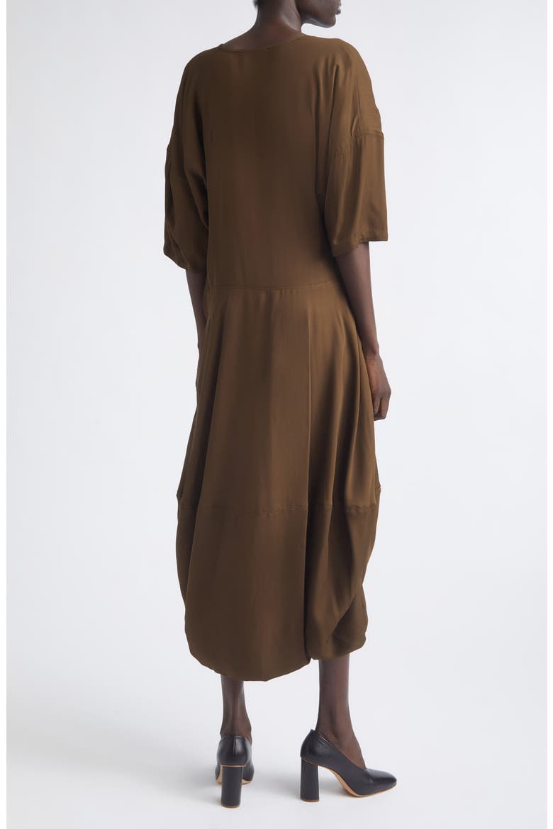 Balloon Midi Dress, Alternate, color, BRONZE