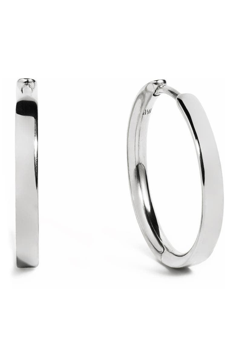 Essential Small Hoop Earrings, Main, color, STERLING SILVER