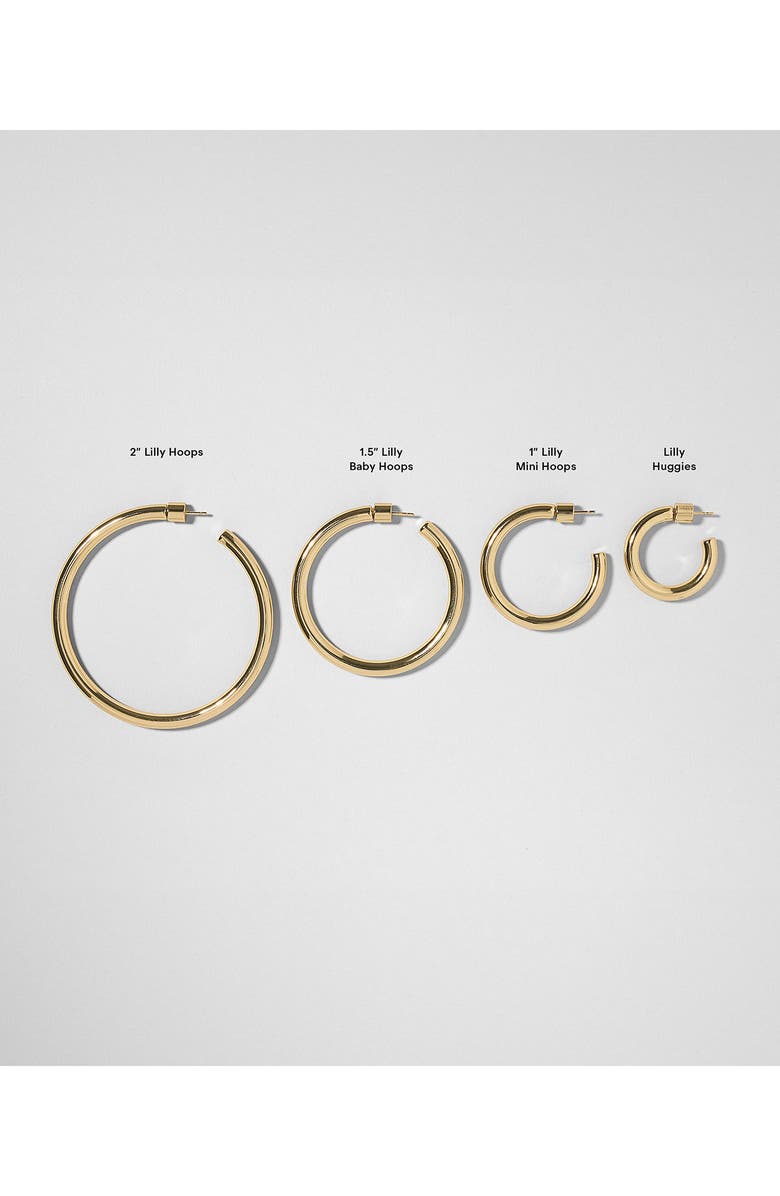 Jennifer Fisher Lilly Hoops, 2-Inch, Alternate, color, Gold