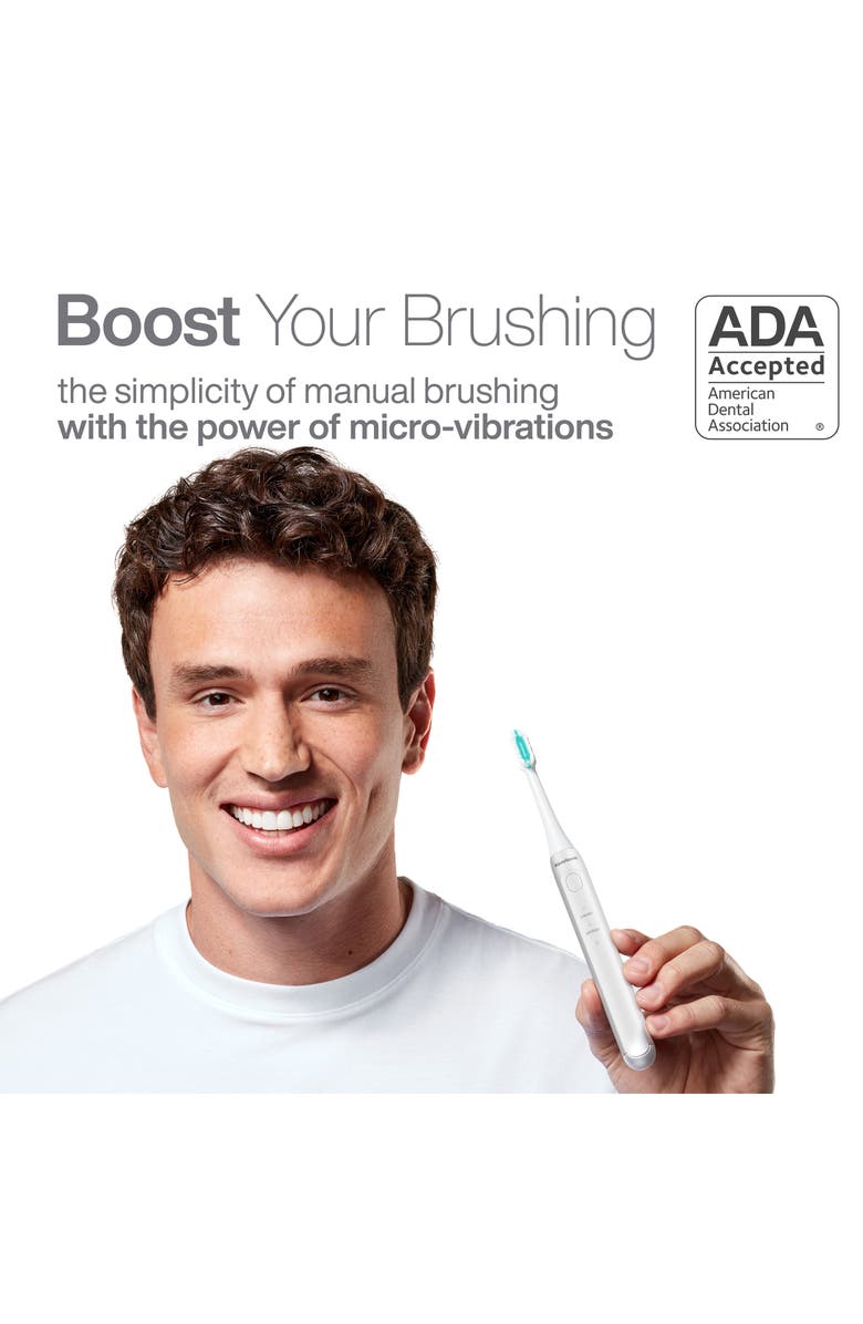 AQUASONIC Icon Rechargeable Power Toothbrush, Alternate, color, White