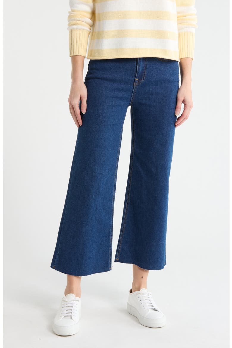 Dylan Wide Leg Jeans, Main, color, DARK WASH