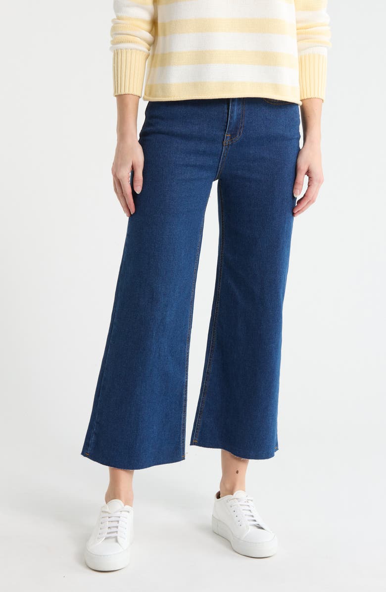 Vigoss Dylan Wide Leg Jeans, Main, color, Dark Wash