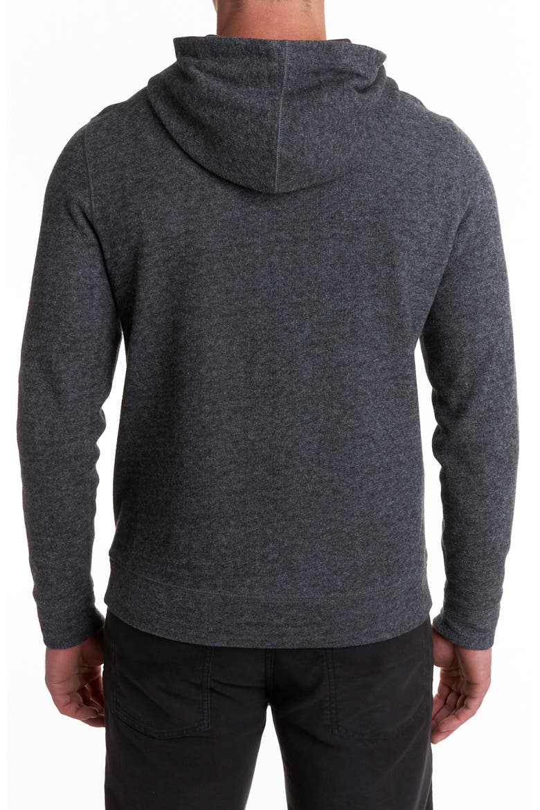 Cotton Blend Hoodie Sweatshirt, Alternate, color, BLACK