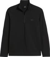 BOSS Seamless Tech Quarter Zip Stretch Sweatshirt