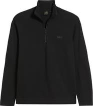 BOSS Seamless Tech Quarter Zip Stretch Sweatshirt