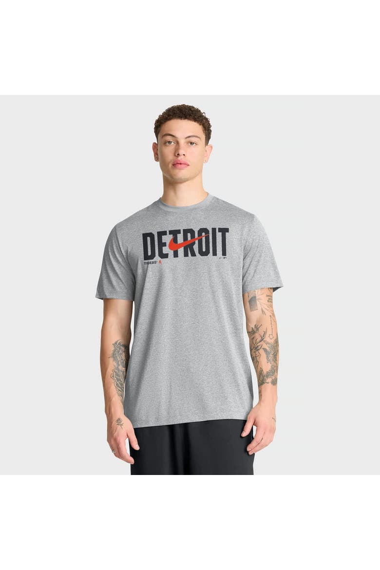 Men's Nike Heather Gray Detroit Tigers Swoosh Legend Dri-FIT T-Shirt, Main, color, Heather Gray