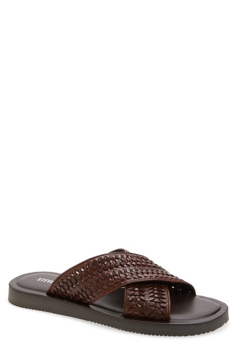 Boweri Woven Strap Slide Sandal (Men)