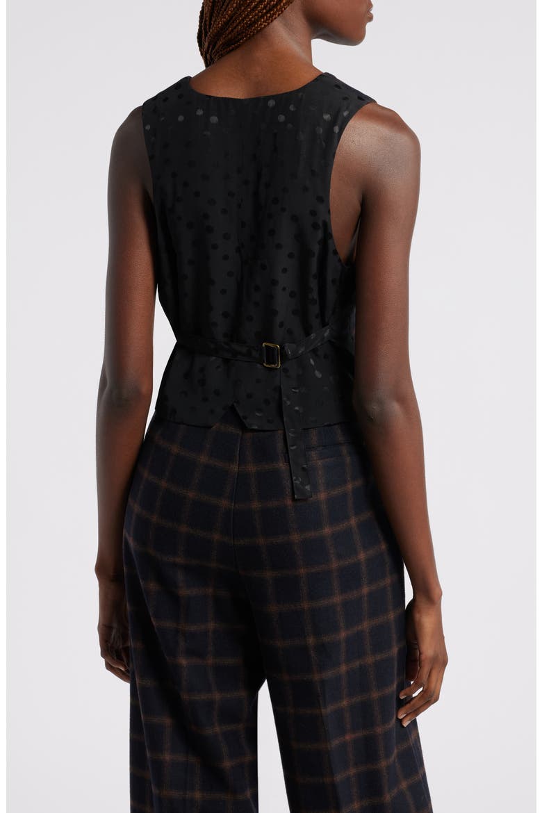 Caldwell Plaid Wool Blend Button-Up Vest, Alternate, color, MULTI