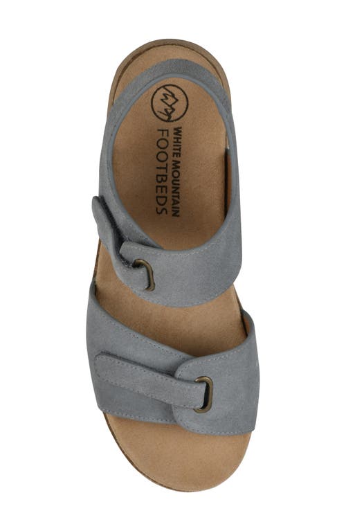 Cliffs By White Mountain Gelato Wedge Sandal In Blue Raspberry Suede