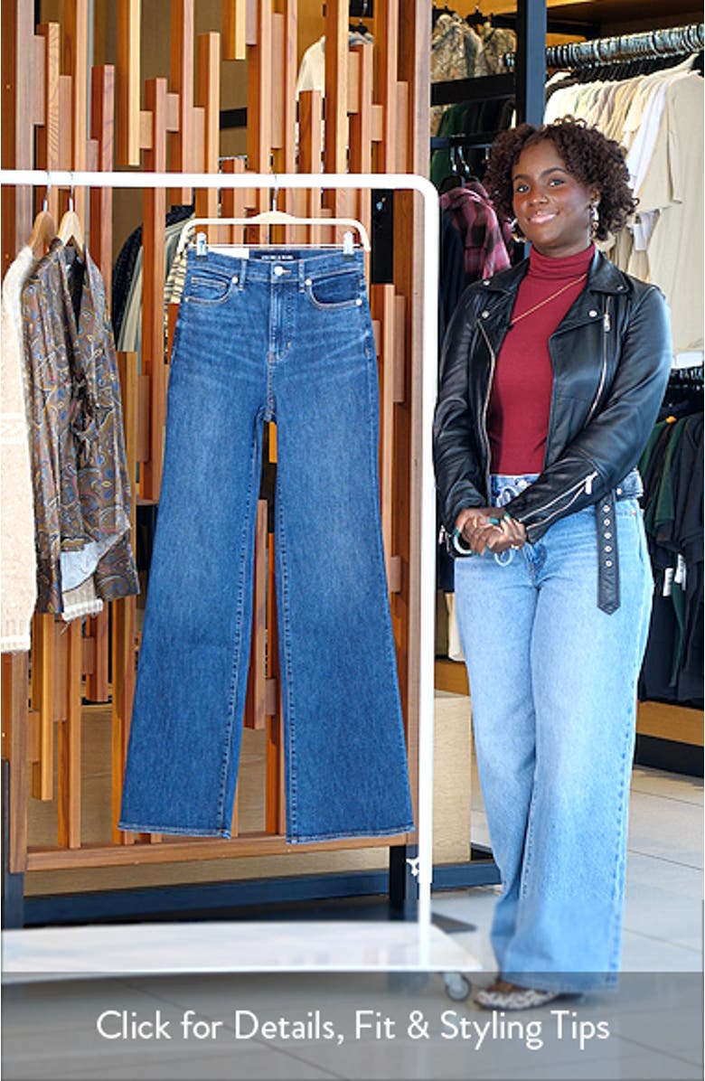 Crosbie High Waist Slim Wide Leg Jeans, sales video thumbnail