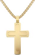 EDFORCE Men's Two Layer Cross Necklace