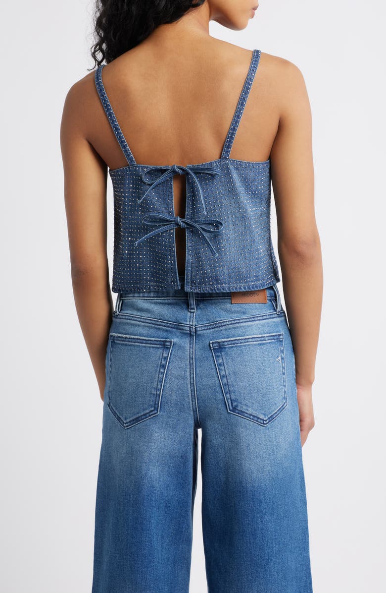 HIDDEN JEANS Stud Embellished Denim Camisole, Alternate, color, Medium