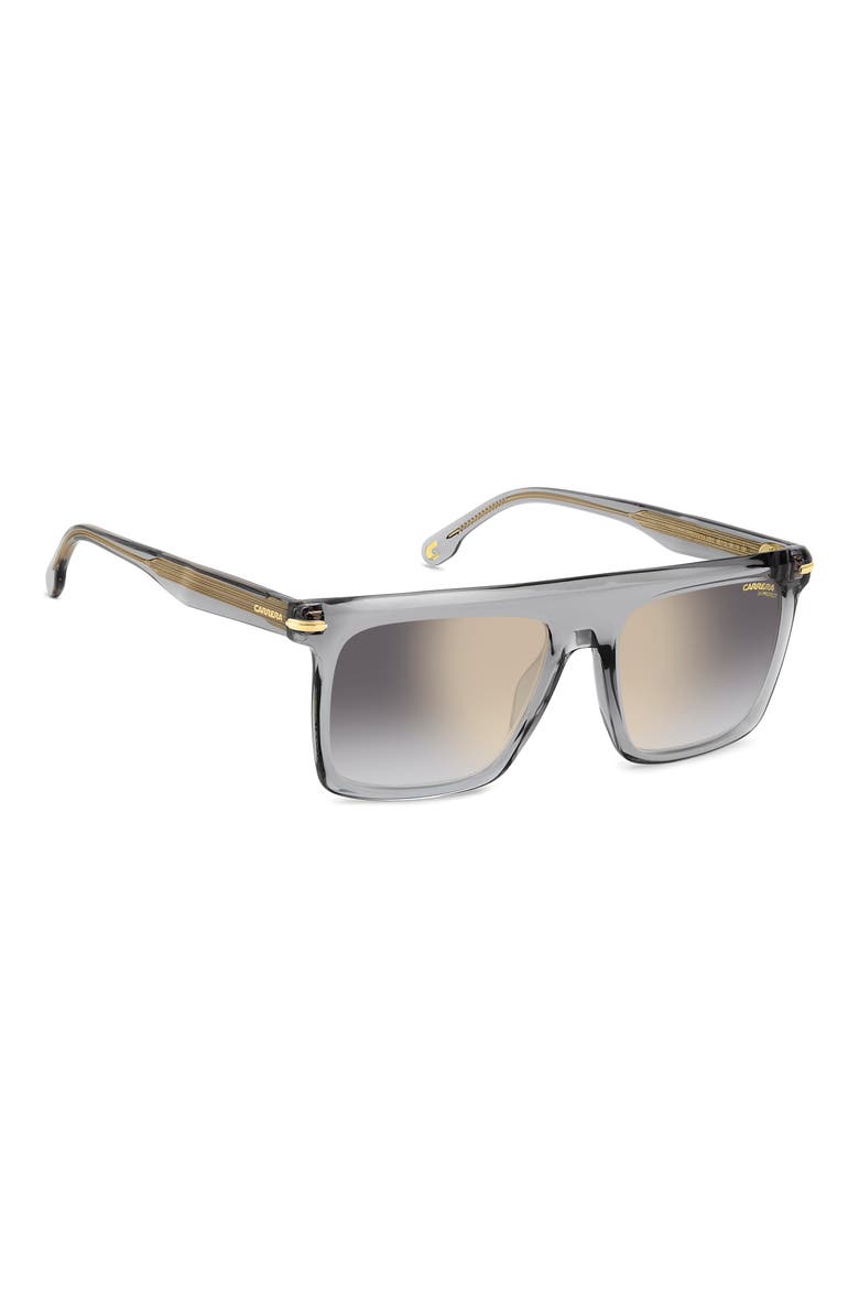 359/S 56mm Rectangular Flat Top Sunglasses, Alternate, color, GREY