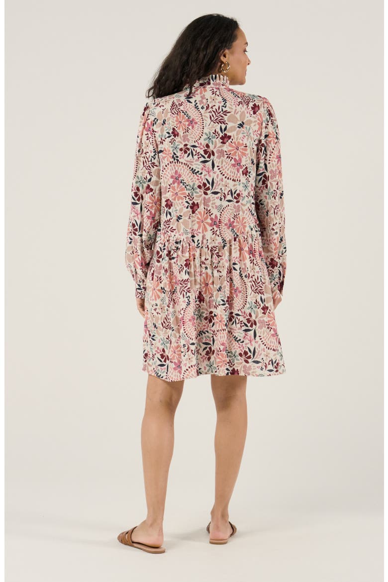 Maternity and Nursing Shirt Shirt Dress Capucine, Alternate, color, Multicolor