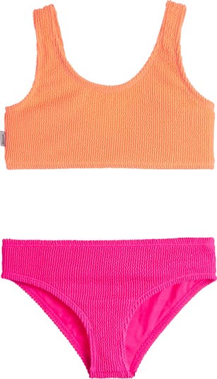 CRINKLE TIE BIKINI SWIMSUIT