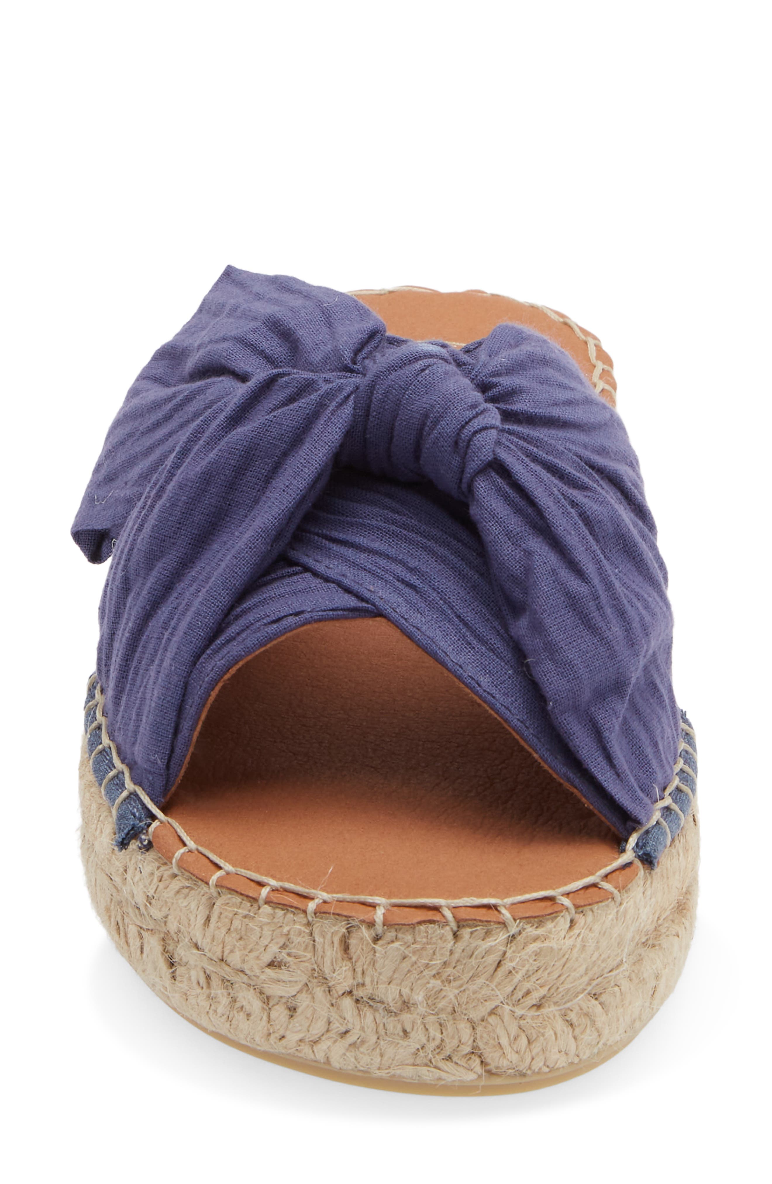 Elina Espadrille Slide Sandal, Alternate, color, BLUE