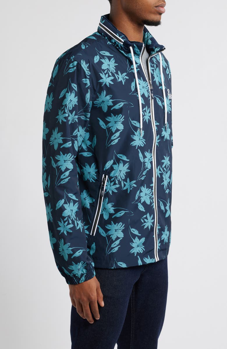 Original Penguin Rec Ratner Floral Water Resistant Jacket, Alternate, color, 